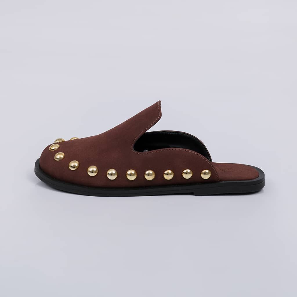 Mavi - Studs Flat Mule