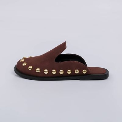 Mavi - Studs Flat Mule