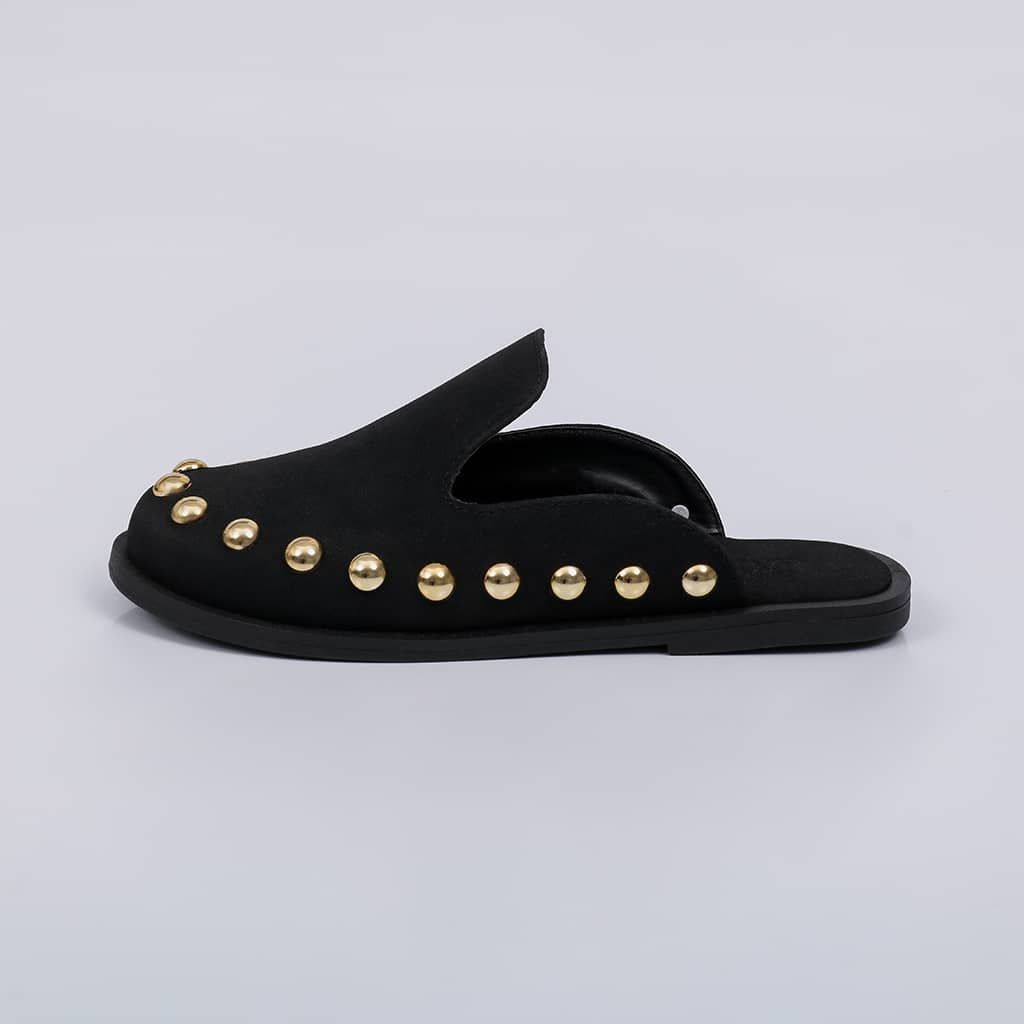 Mavi - Studs Flat Mule