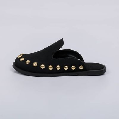 Mavi - Studs Flat Mule