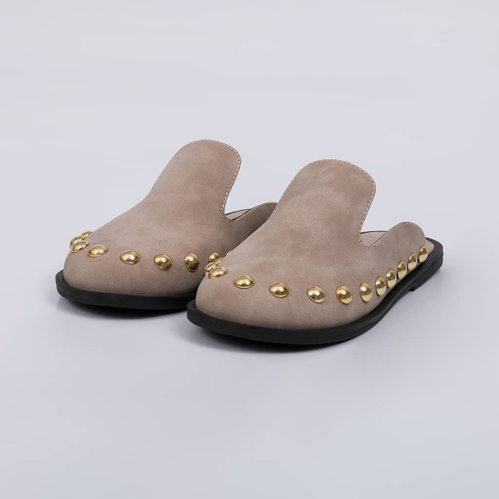 Mavi - Studs Flat Mule