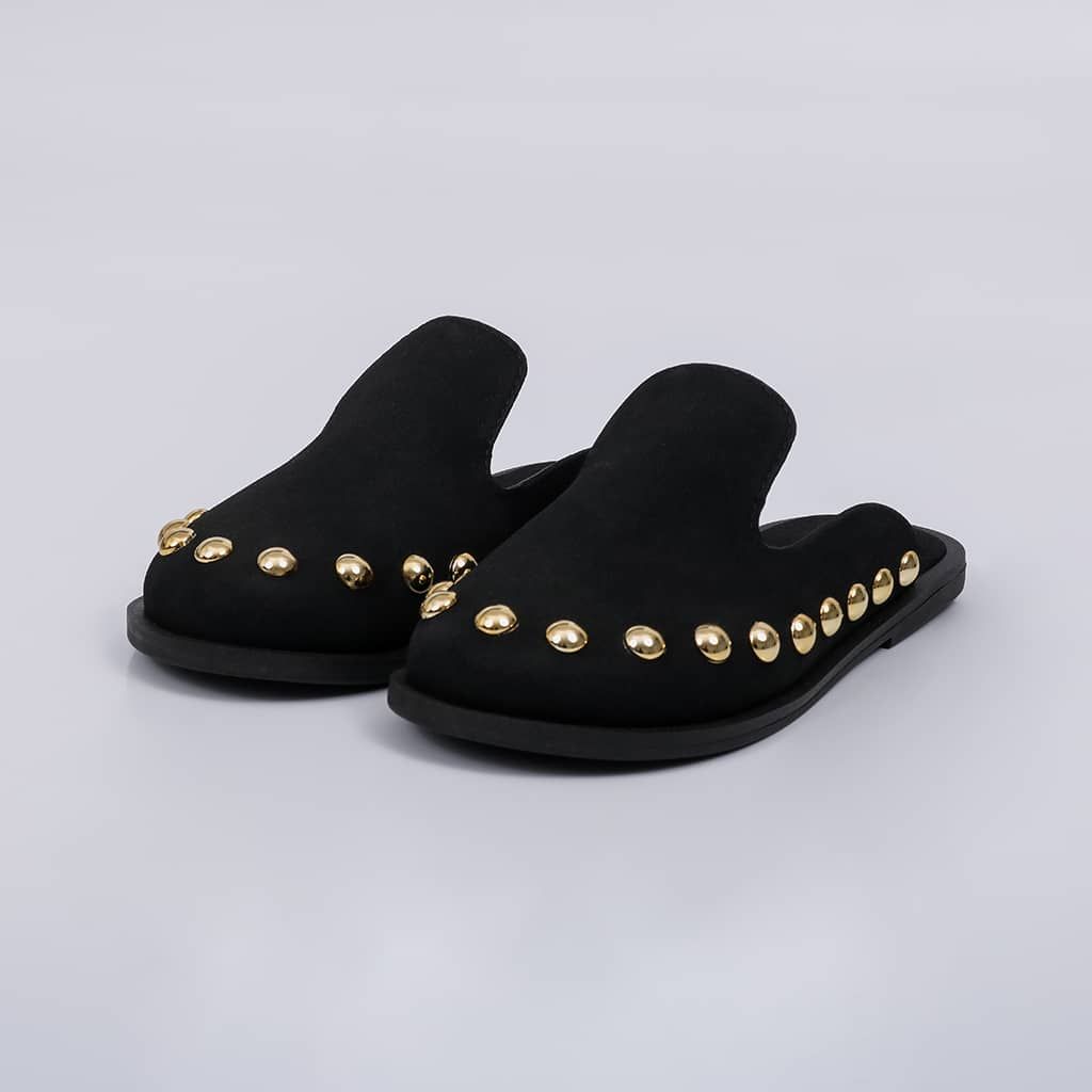 Mavi - Studs Flat Mule