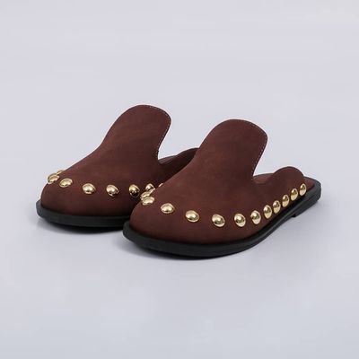 Mavi - Studs Flat Mule