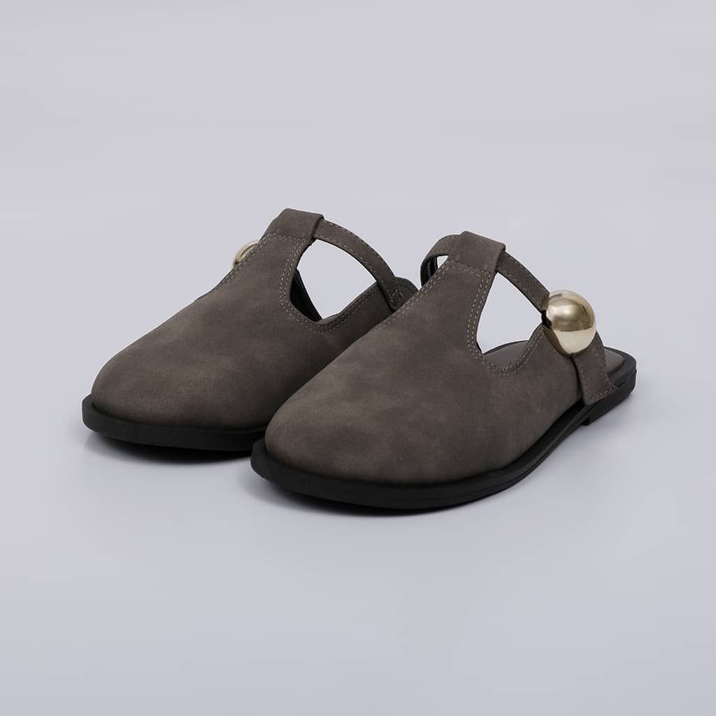 Selene - Suede Flat Mule