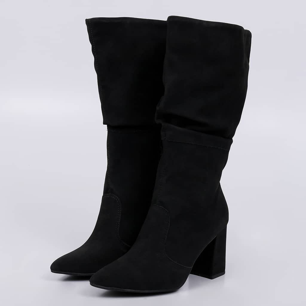 Europa - Suede Slouch Block Boot