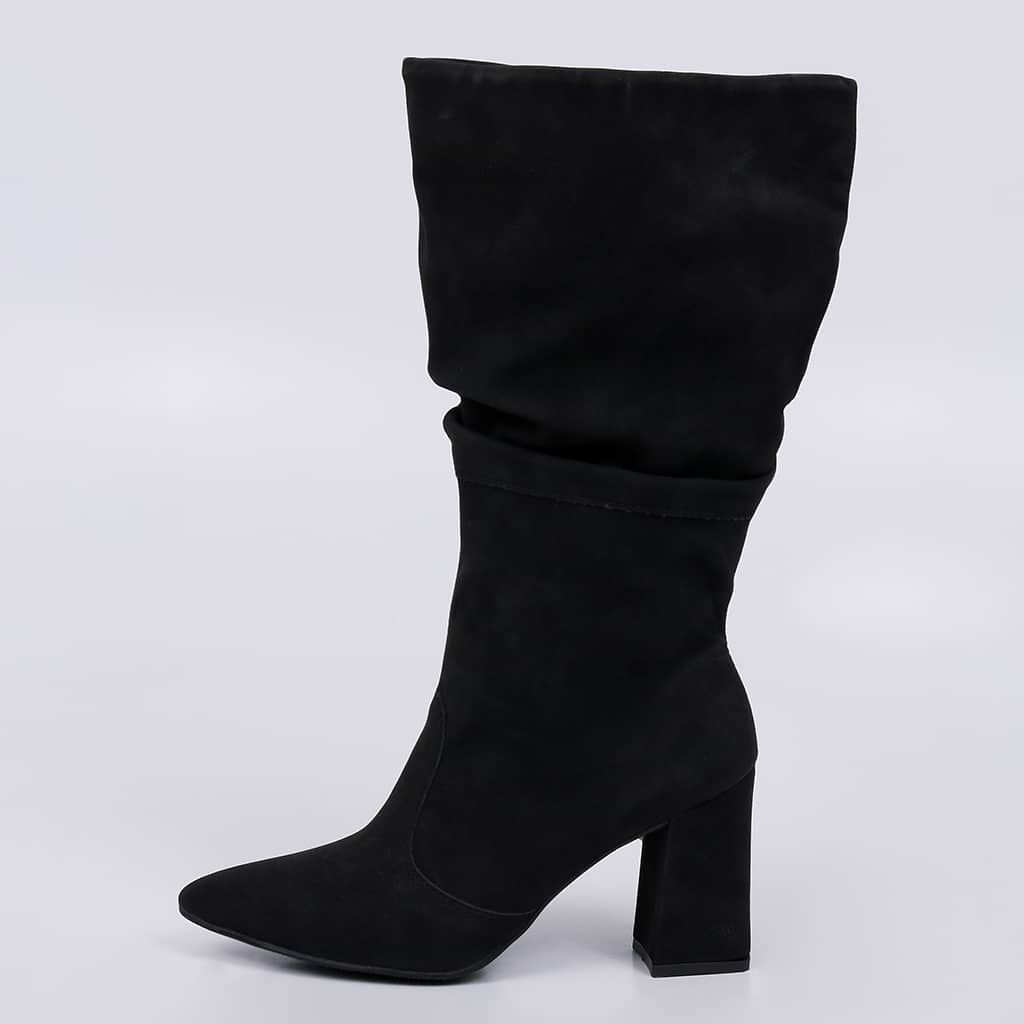 Europa - Suede Slouch Block Boot