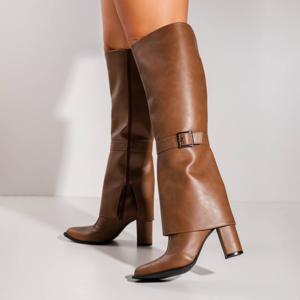 Elisa - Buckle Folded Boot