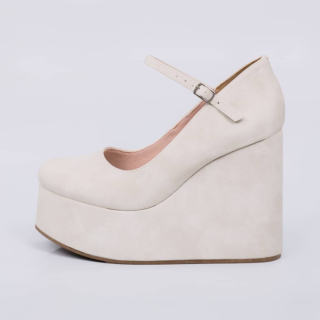 Cairo - Suede Wedge Sandal