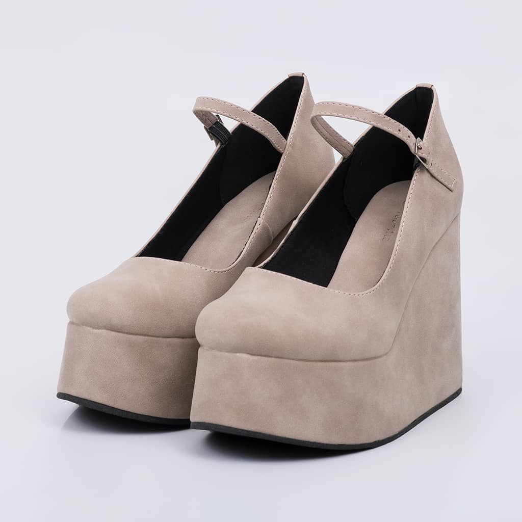 Cairo - Suede Wedge Sandal