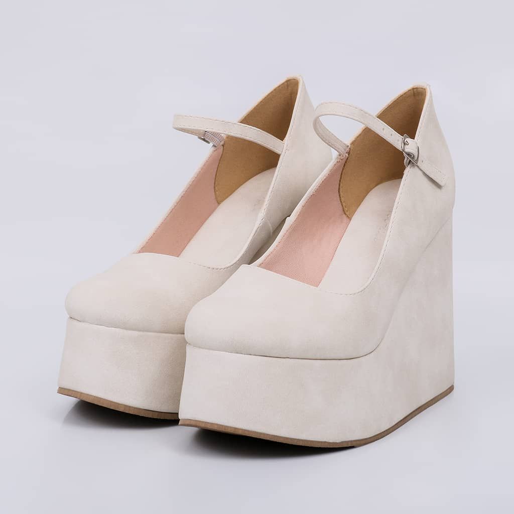 Cairo - Suede Wedge Sandal