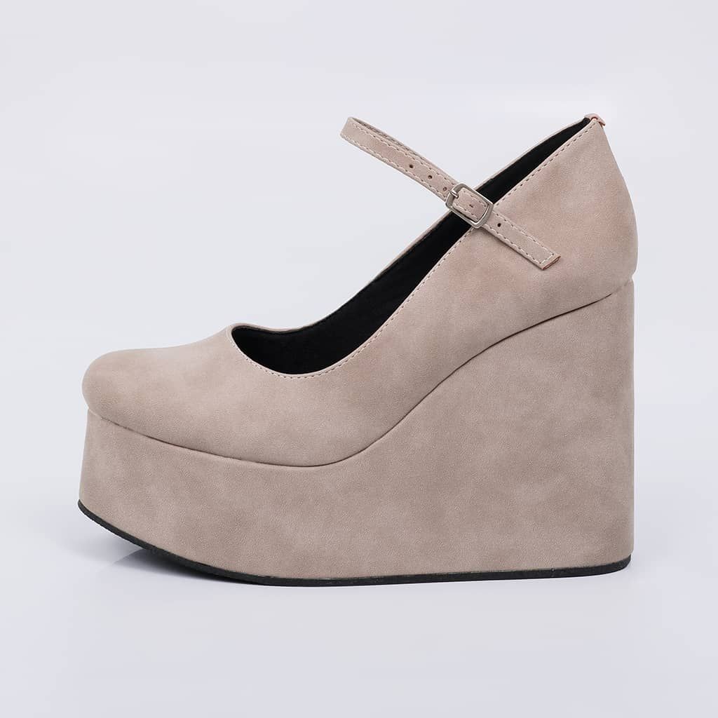 Cairo - Suede Wedge Sandal