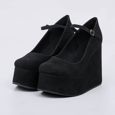 Cairo - Suede Wedge Sandal