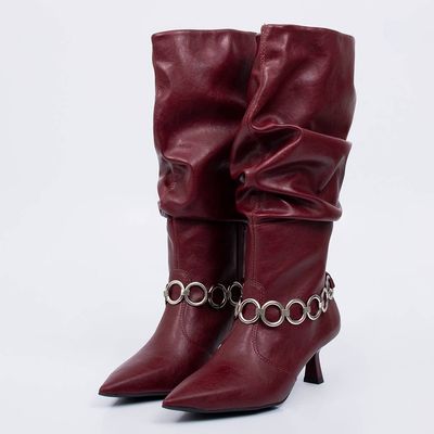 Sierra - Chain Slouch Boot