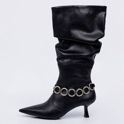 Sierra - Chain Slouch Boot