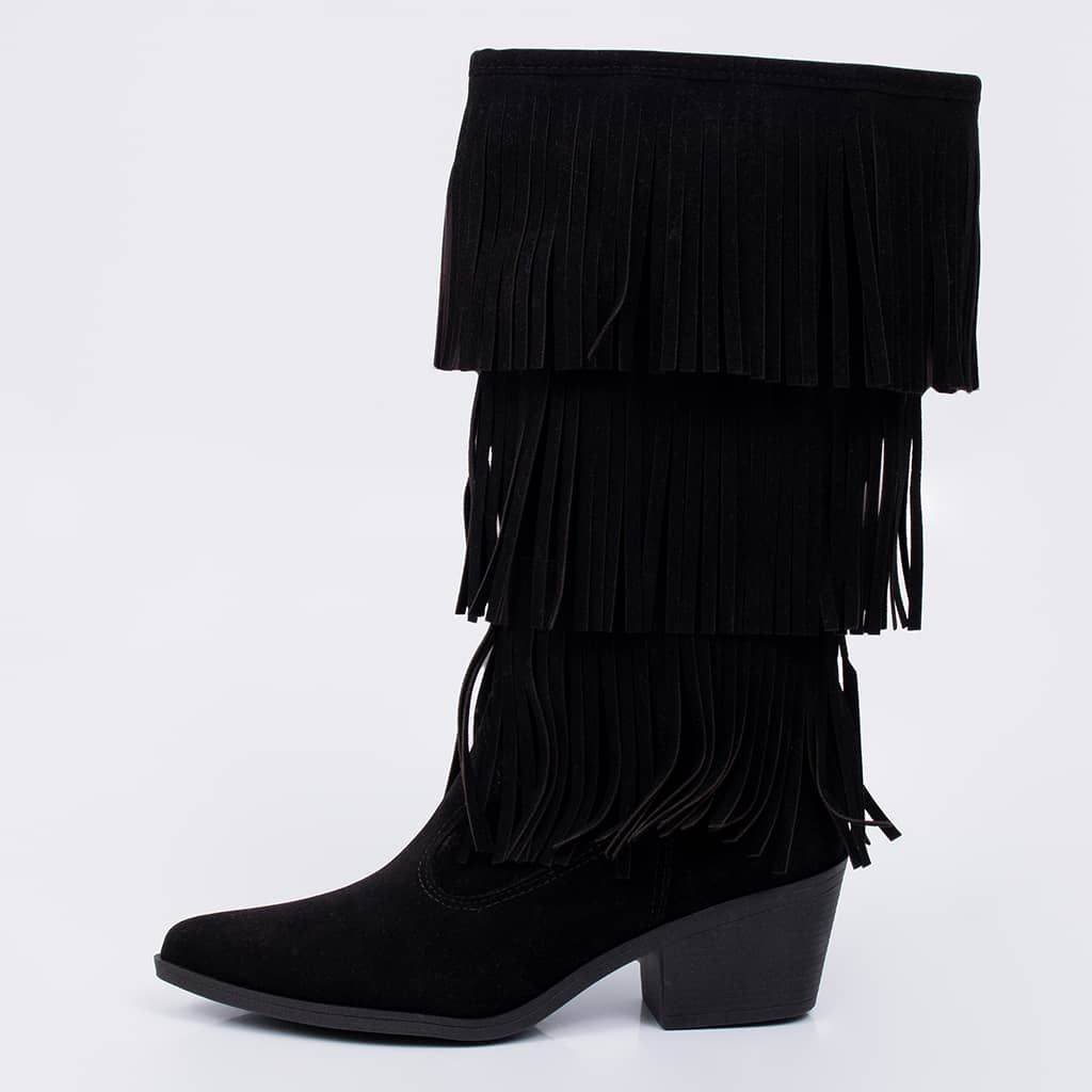 West - Suede Western Fringe Boot