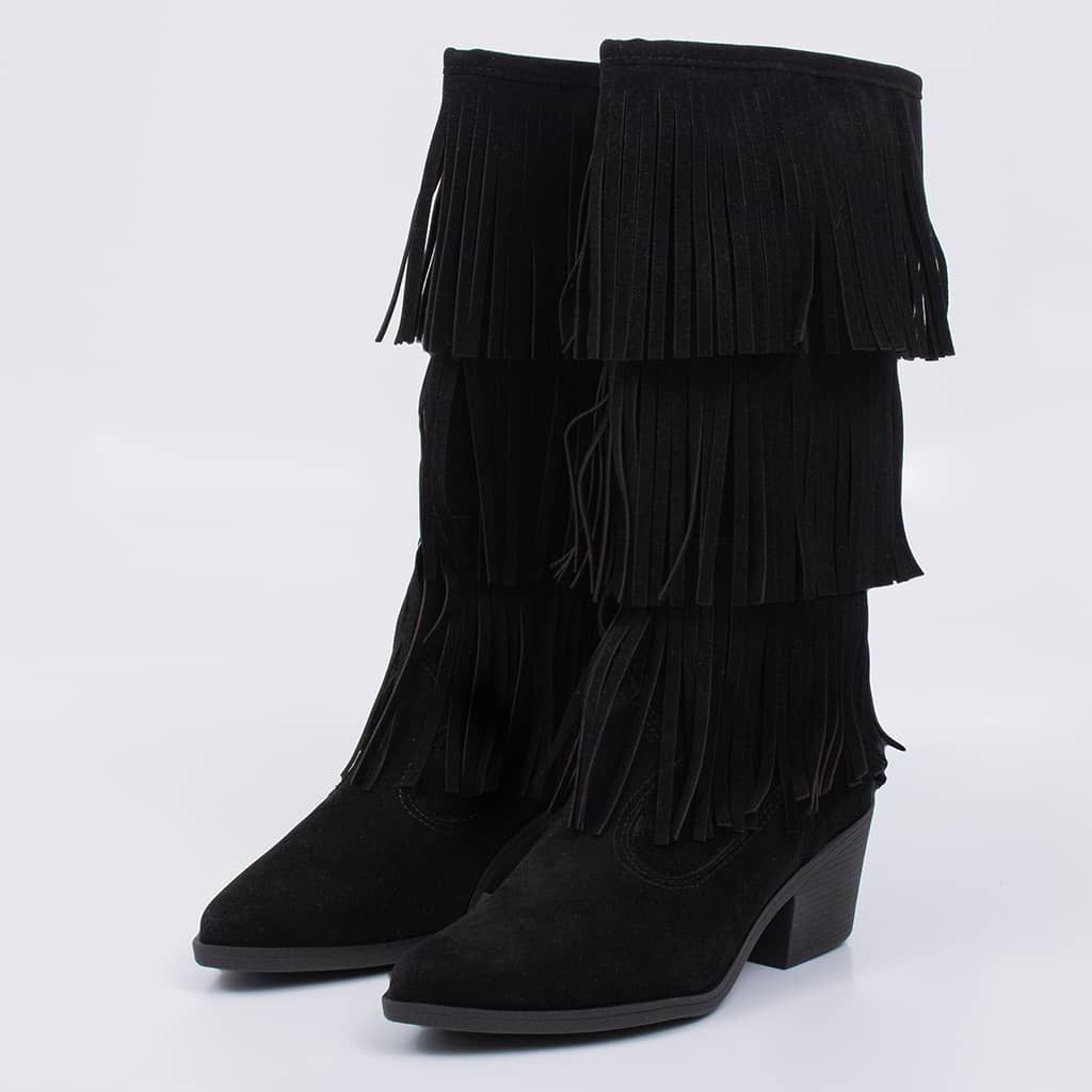 West - Suede Western Fringe Boot