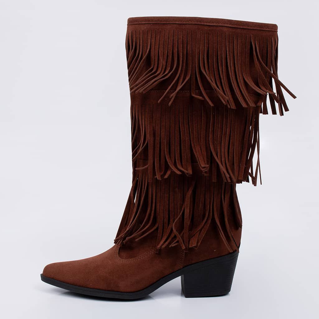 West - Suede Western Fringe Boot