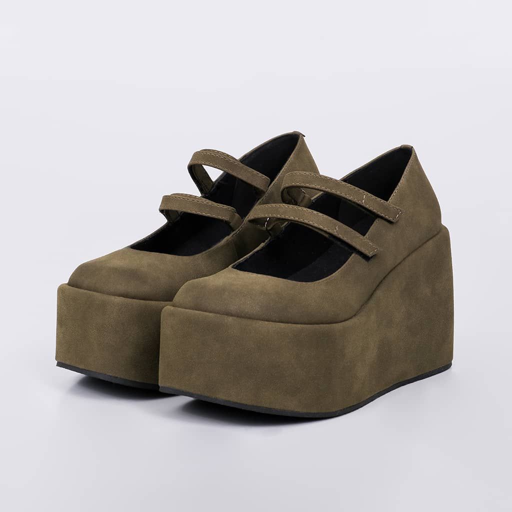 Lolita - Suede Wedge Sandal