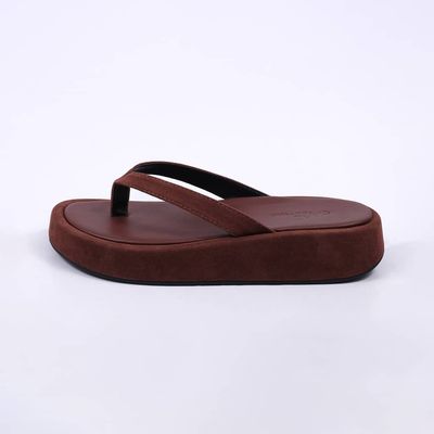Buzios - Suede Flat Thong Sandal