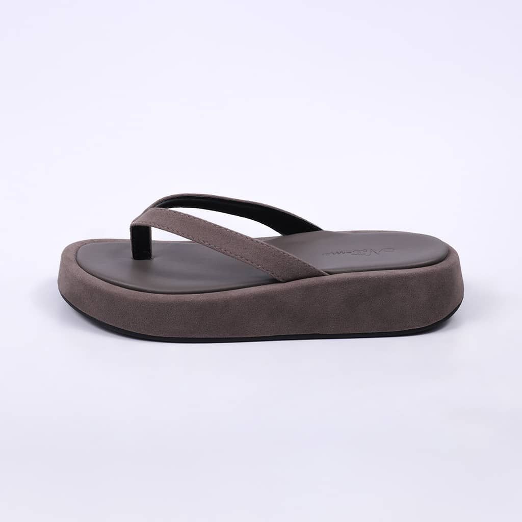 Buzios - Suede Flat Thong Sandal