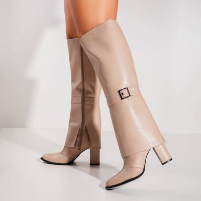 Elisa - Buckle Folded Boot