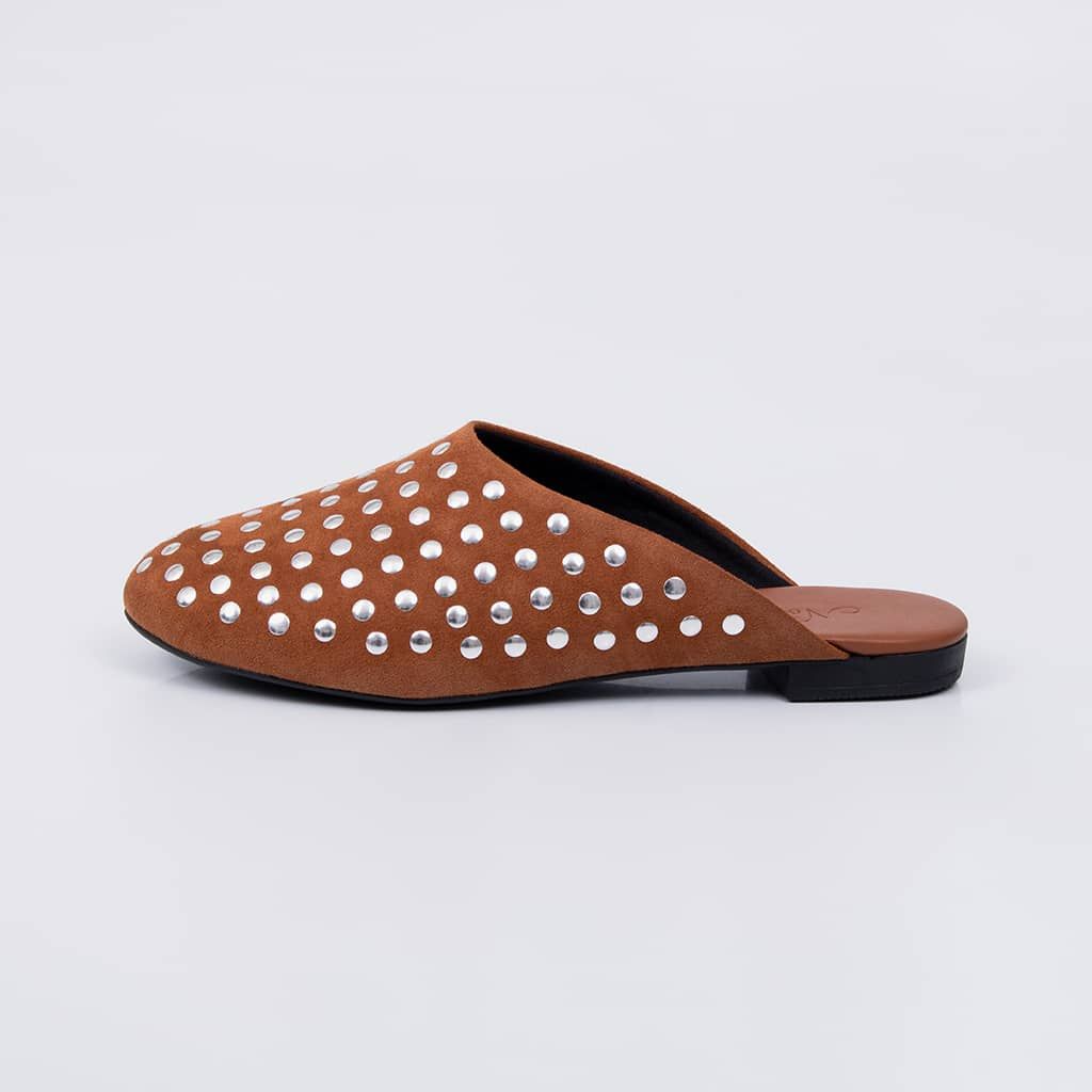 Sue - Studs Flat Mule