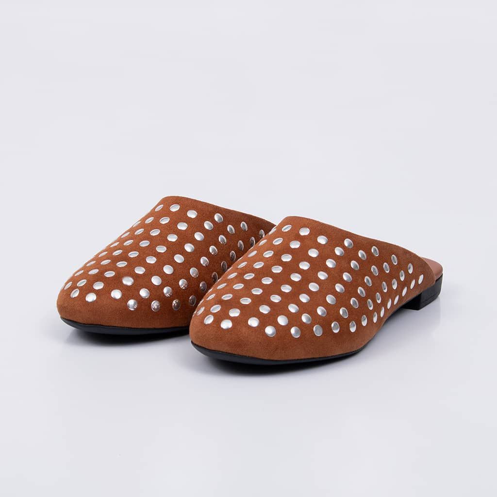 Sue - Studs Flat Mule