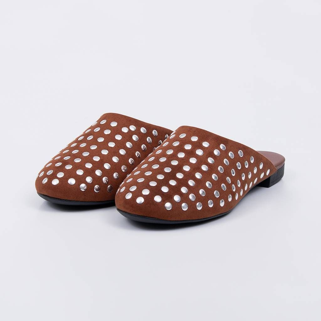 Sue - Studs Flat Mule