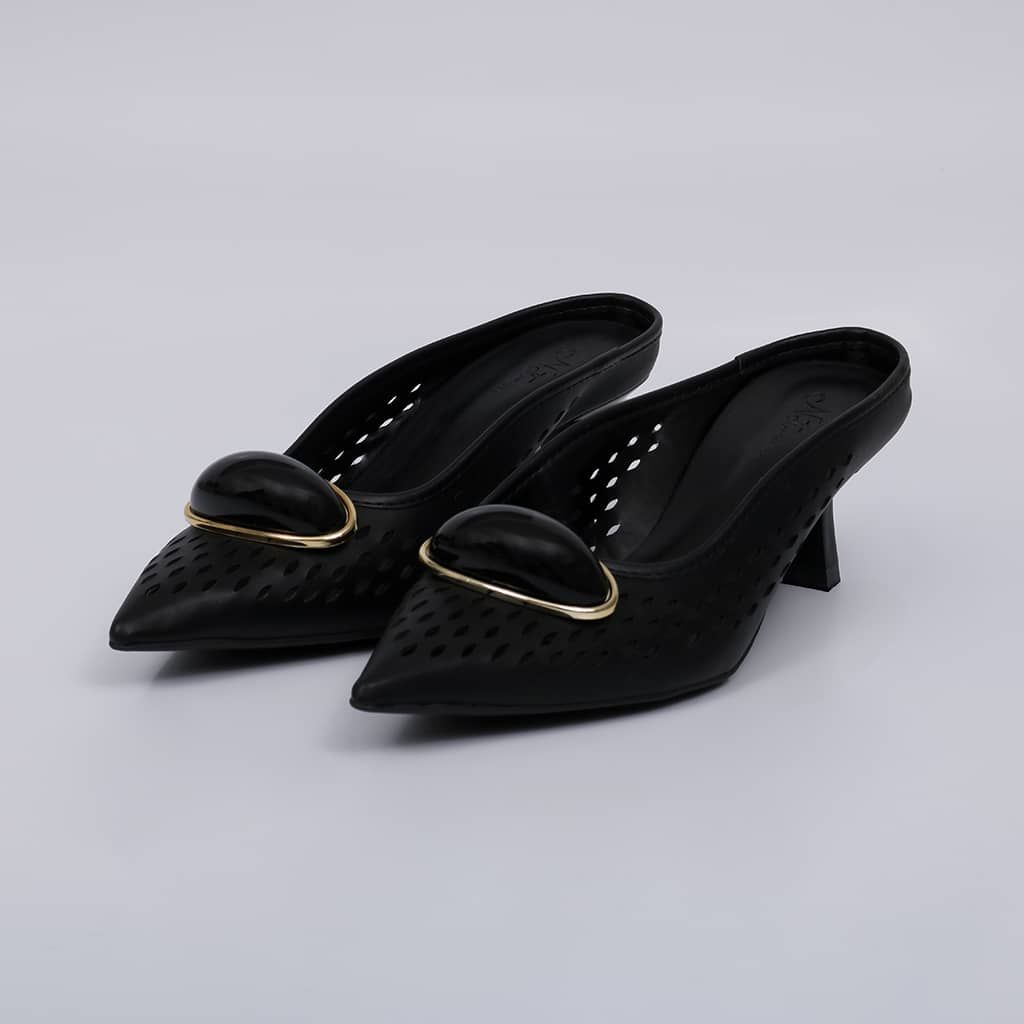 Porto - Cutout Kitten Mule Pump
