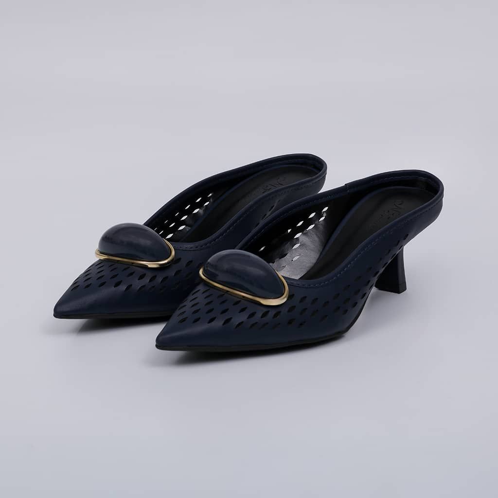 Porto - Cutout Kitten Mule Pump