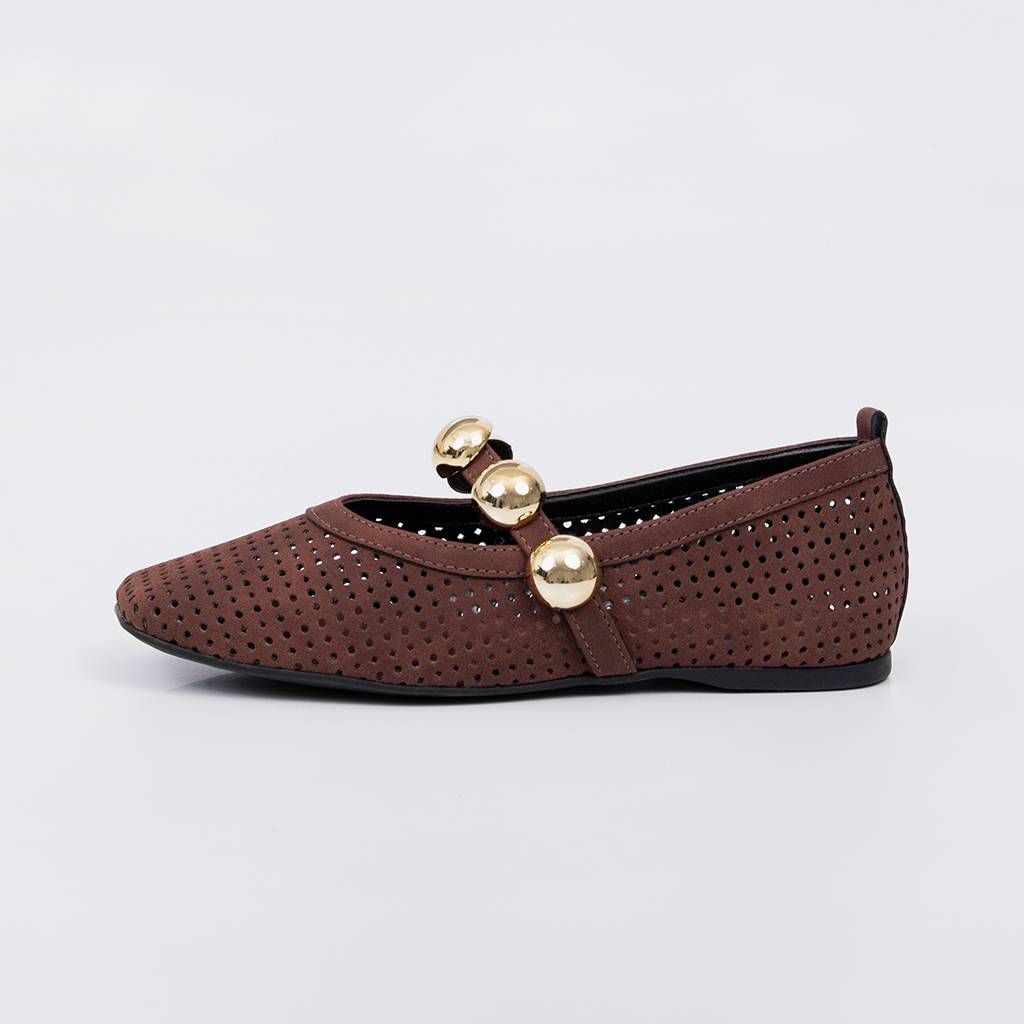 Gaya - Cutout Studs Ballet Flat