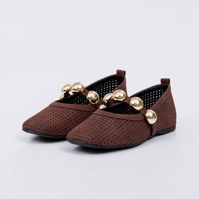 Gaya - Cutout Studs Ballet Flat