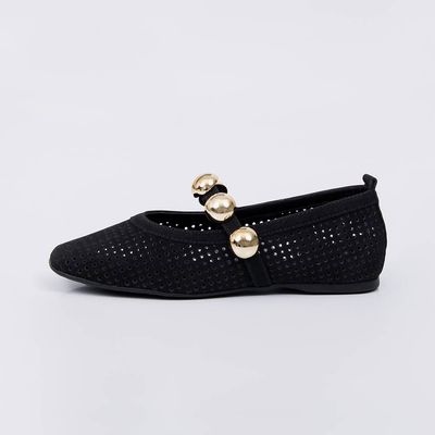 Gaya - Cutout Studs Ballet Flat