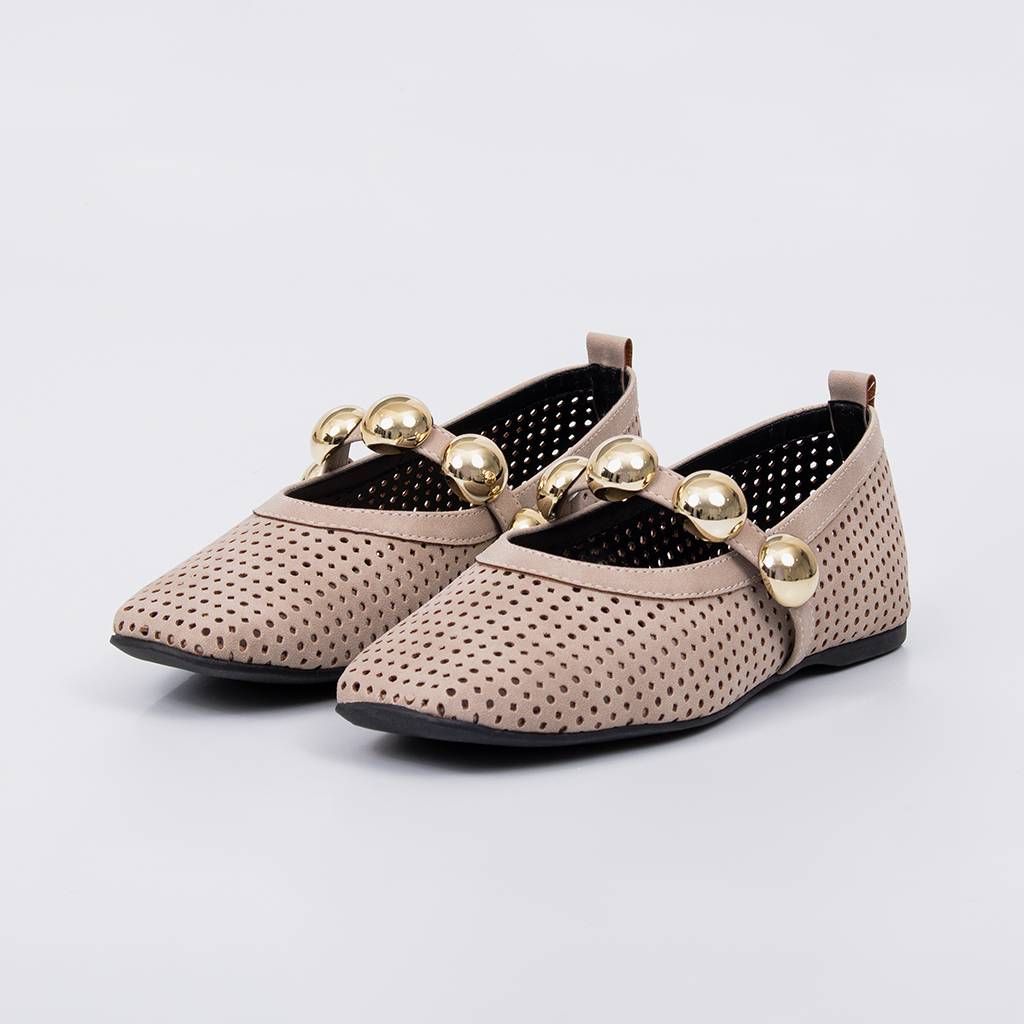 Gaya - Cutout Studs Ballet Flat