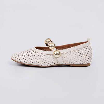 Gaya - Cutout Studs Ballet Flat