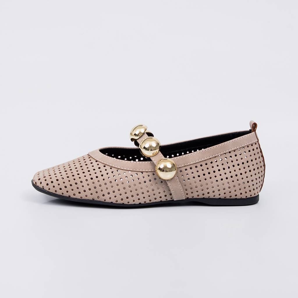 Gaya - Cutout Studs Ballet Flat