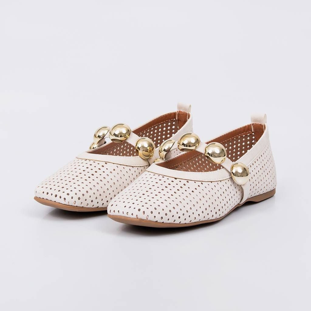 Gaya - Cutout Studs Ballet Flat