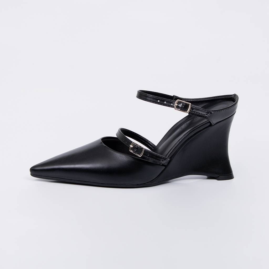 Bruma - Strap Wedge Mule Pump