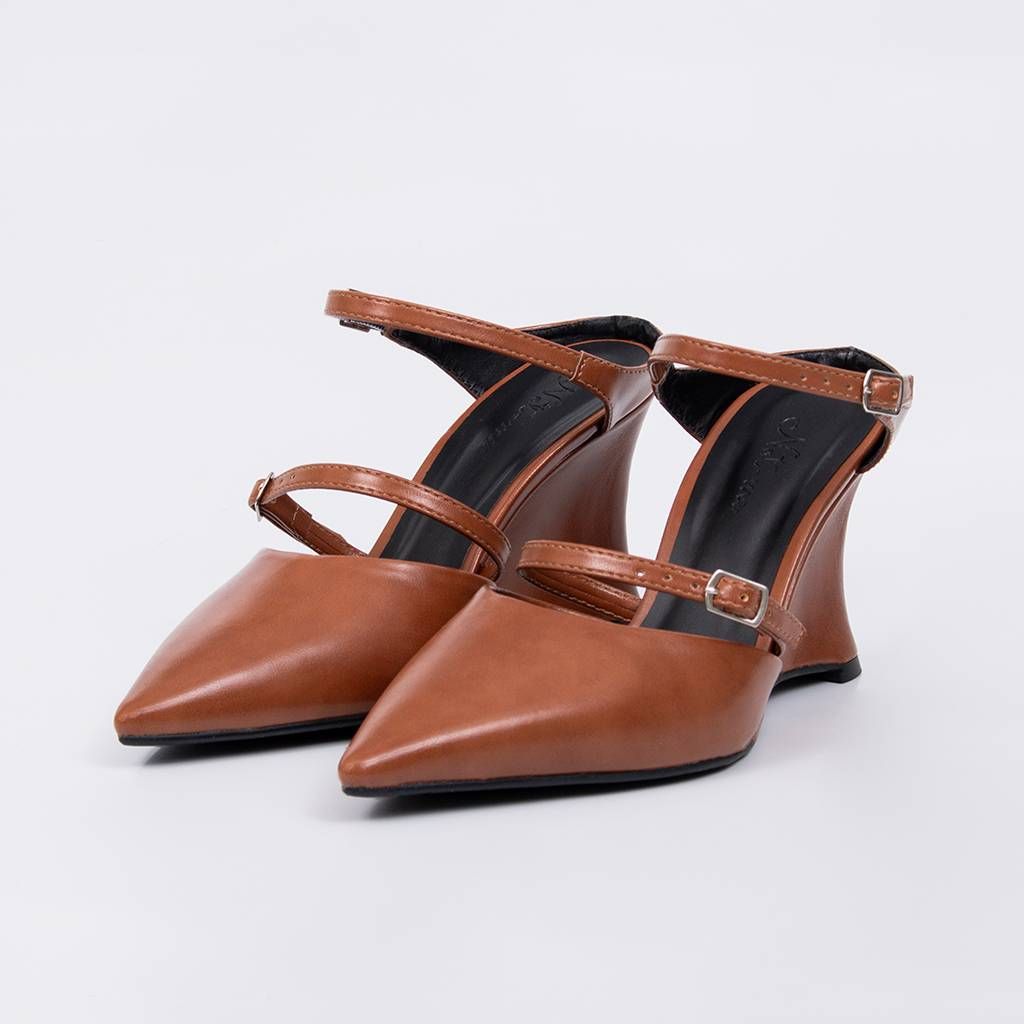 Bruma - Strap Wedge Mule Pump