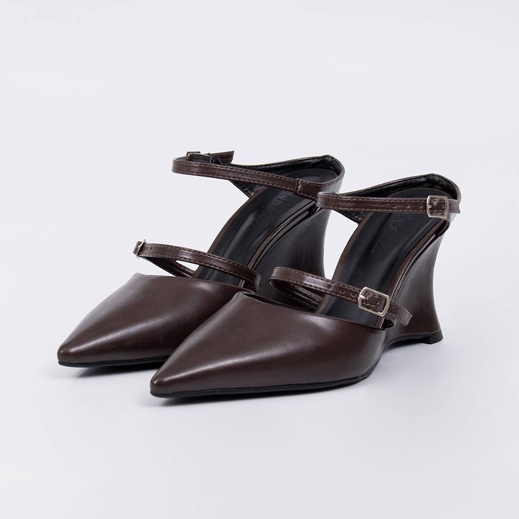 Bruma - Strap Wedge Mule Pump