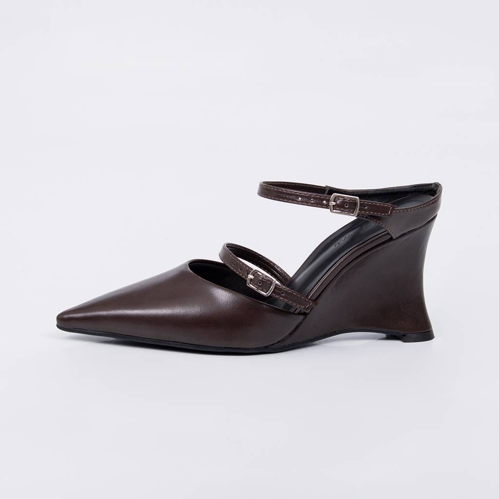 Bruma - Strap Wedge Mule Pump