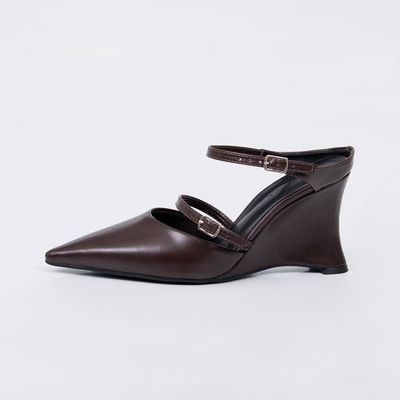 Bruma - Strap Wedge Mule Pump