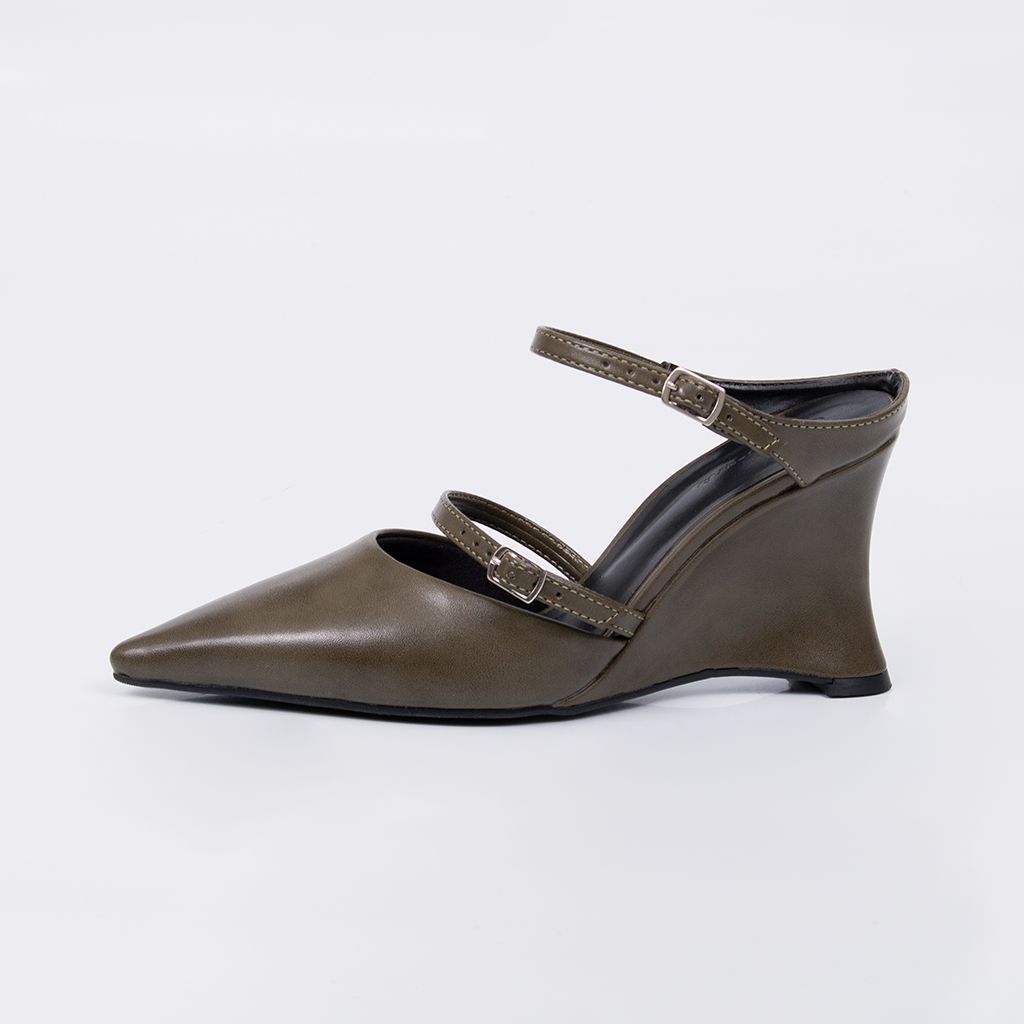 Bruma - Strap Wedge Mule Pump