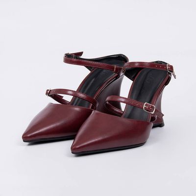 Bruma - Strap Wedge Mule Pump