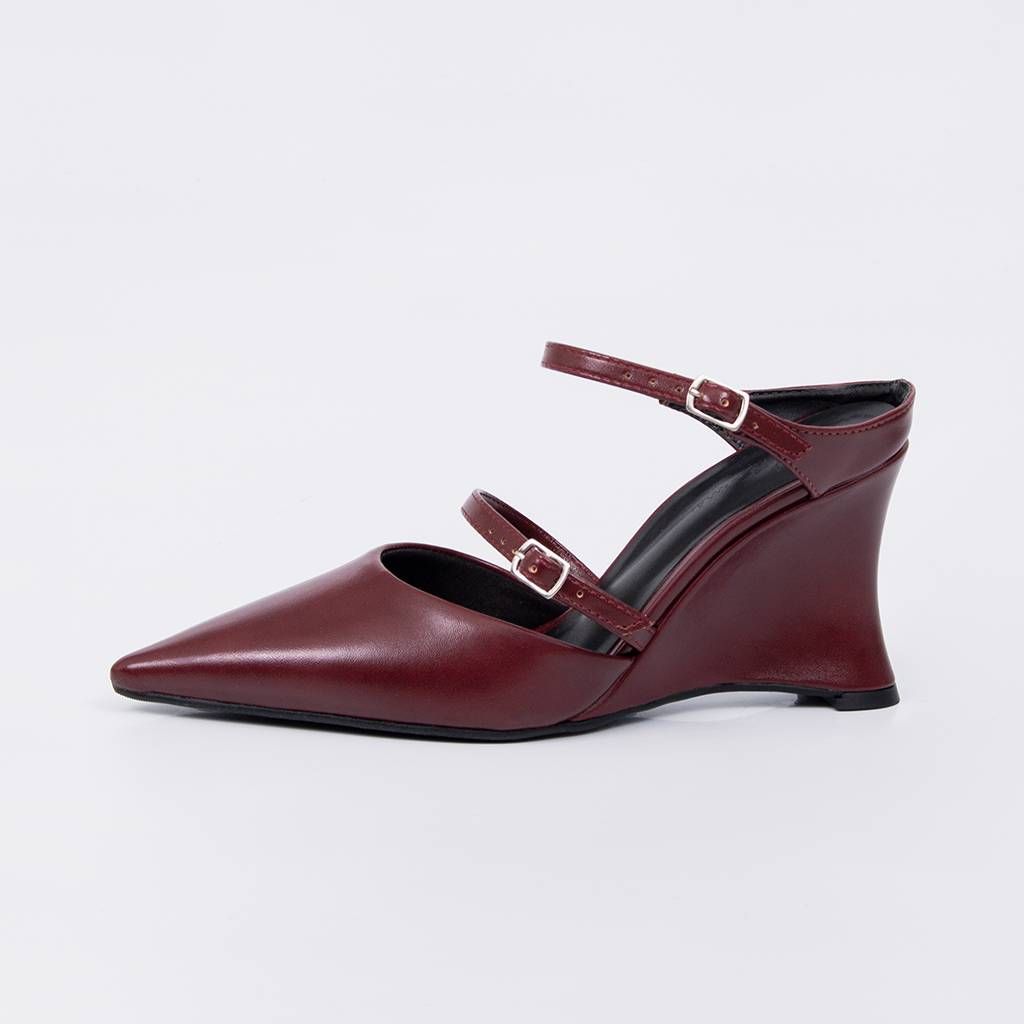 Bruma - Strap Wedge Mule Pump