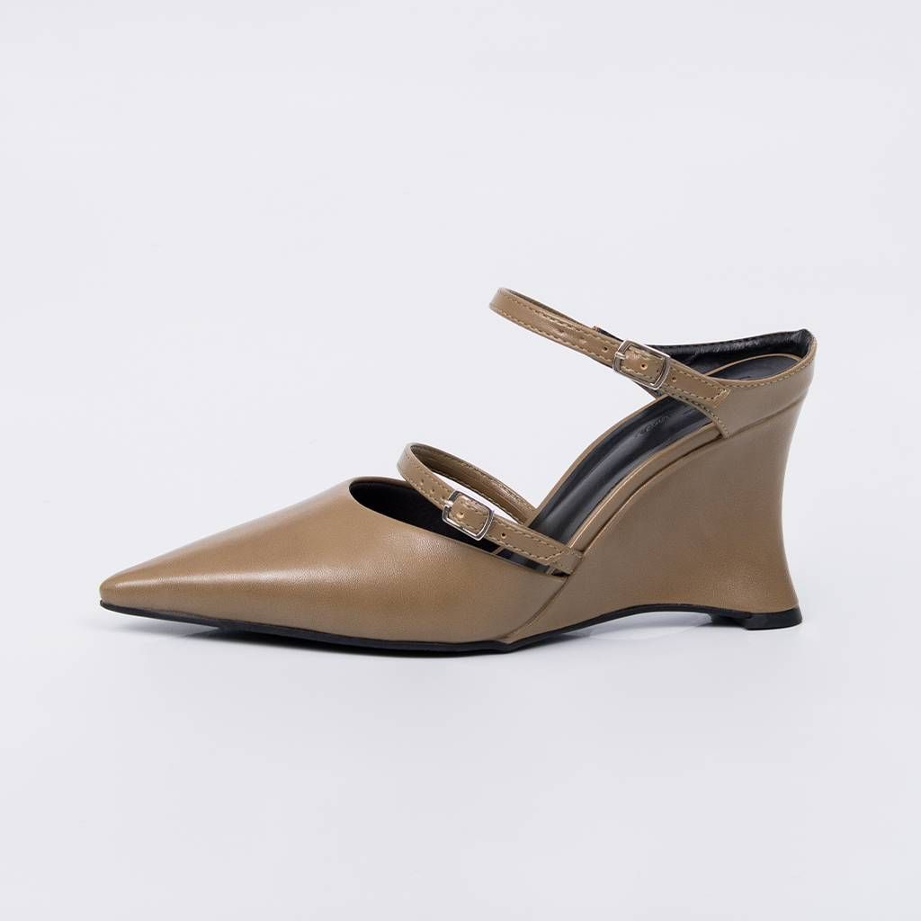 Bruma - Strap Wedge Mule Pump