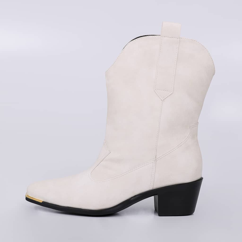 Texas - Suede Western Block Bootie