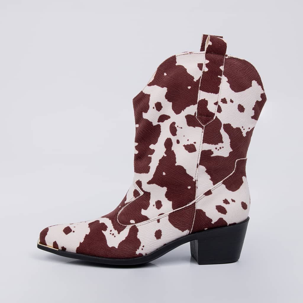Texas - Suede Western Block Bootie