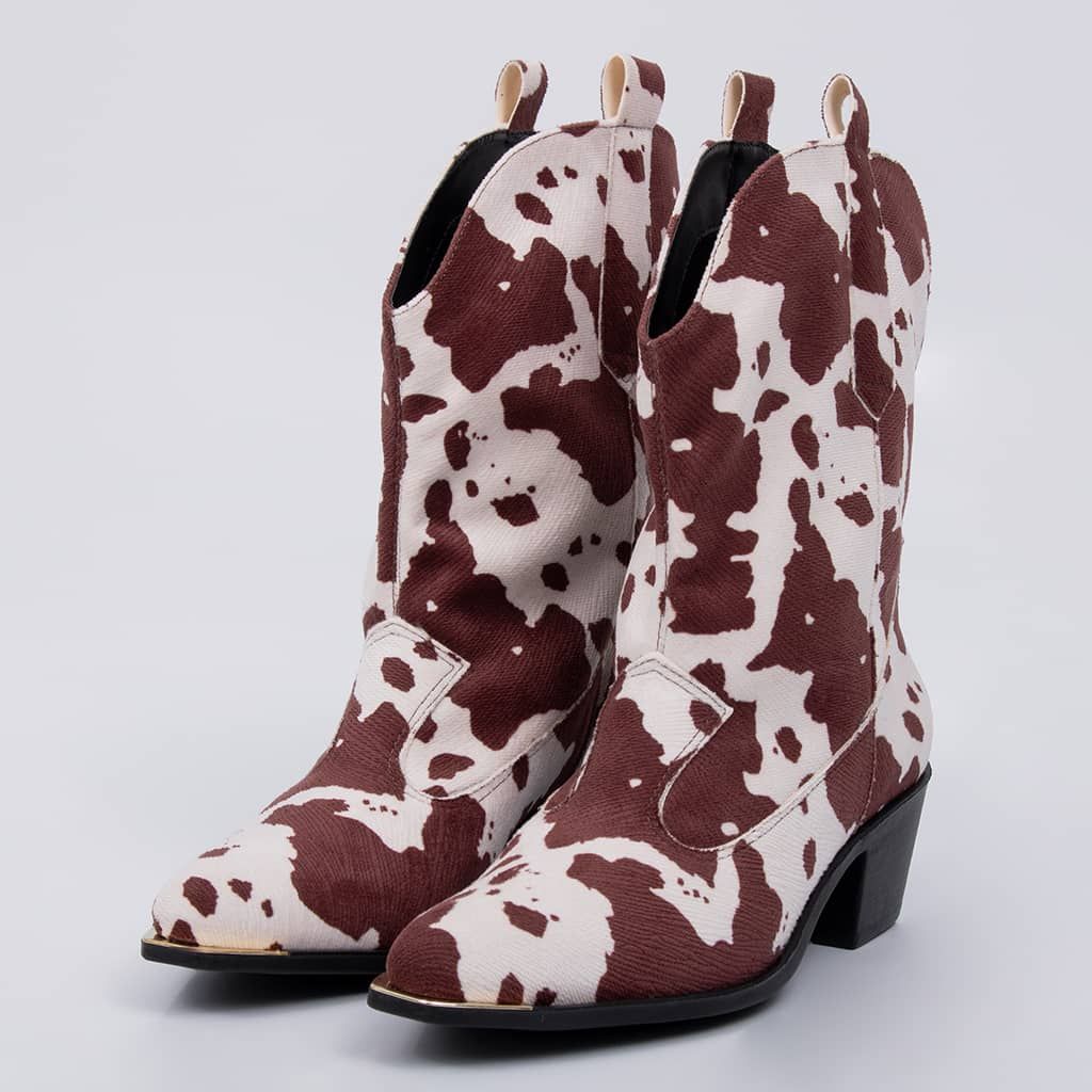 Texas - Suede Western Block Bootie