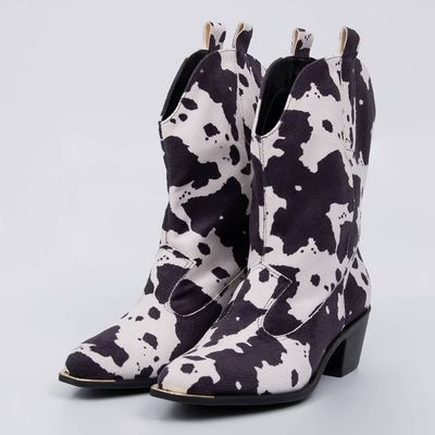 Texas - Suede Western Block Bootie